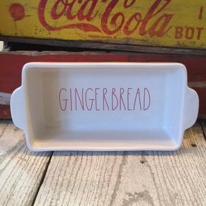 Rae Dunn GINGERBREAD Loaf Sized Baking Dish